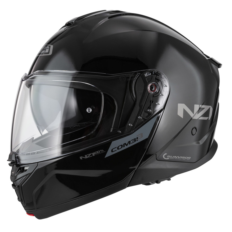 KASK MOTOCYKLOWY NZI COMBI 3 DUO BLACK