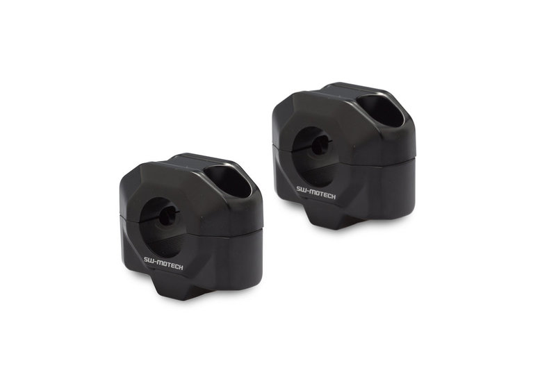 ZESTAW PODWYŻSZAJĄCY KIEROWNICĘ SW-MOTECH 22MM PODWYŻSZENIE 20MM BLACK