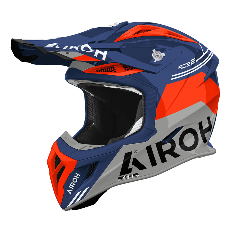 KASK MOTOCYKLOWY AIROH AVIATOR ACE 2 FURY CERULEAN GLOSS