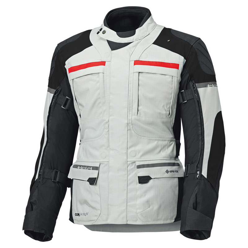 KURTKA MOTOCYKLOWA TEKSTYLNA HELD CARESE 3 [GORE-TEX] GREY BLACK