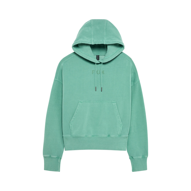 BLUZA Z KAPTUREM DAMSKA FOX WORDMARK OVERSIZED SPEARMINT
