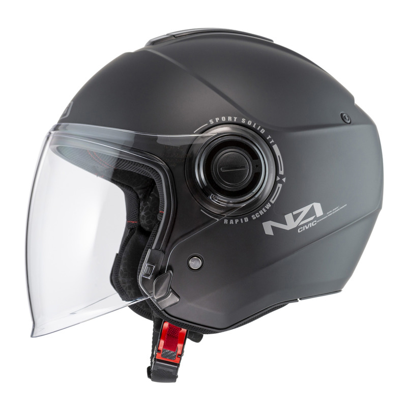 KASK MOTOCYKLOWY NZI CIVIC SOLID NOUVEAU MATT BLACK