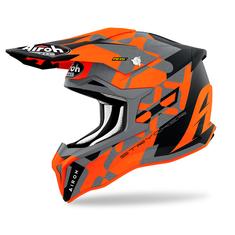 KASK MOTOCYKLOWY AIROH STRYCKER XXX ORANGE MATT