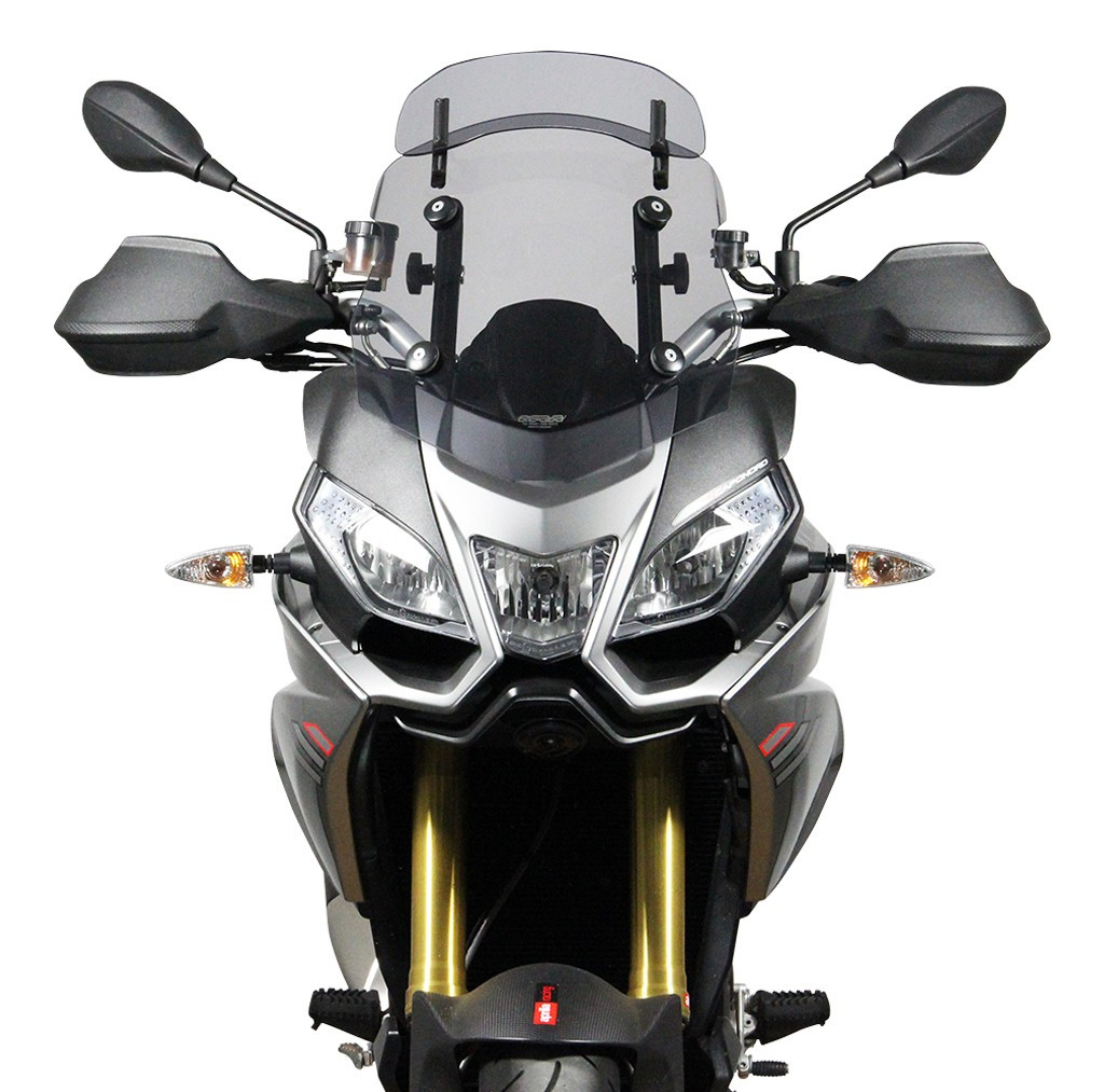 Szyba motocyklowa MRA APRILIA CAPONORD 1200 VK 2013-, forma VT, przyciemniana