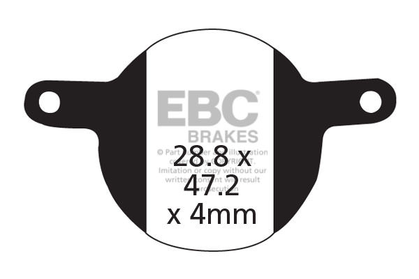 CFA331 - Klocki hamulcowe rowerowe (organiczne) EBC Brakes