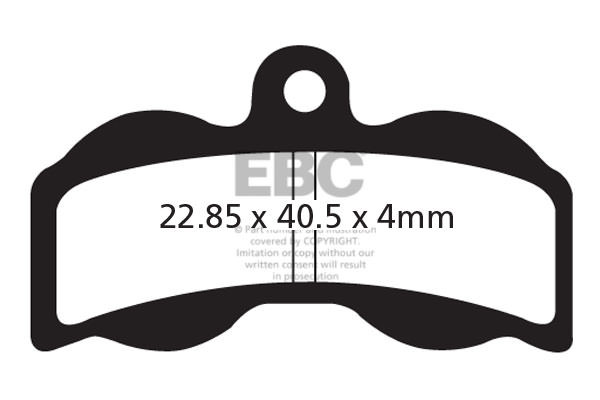 CFA300HH - Klocki hamulcowe rowerowe (spiekane) EBC Brakes