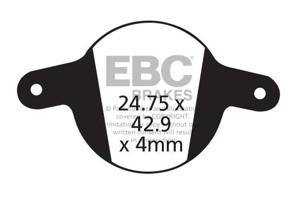 CFA326HH - Klocki hamulcowe rowerowe (spiekane) EBC Brakes
