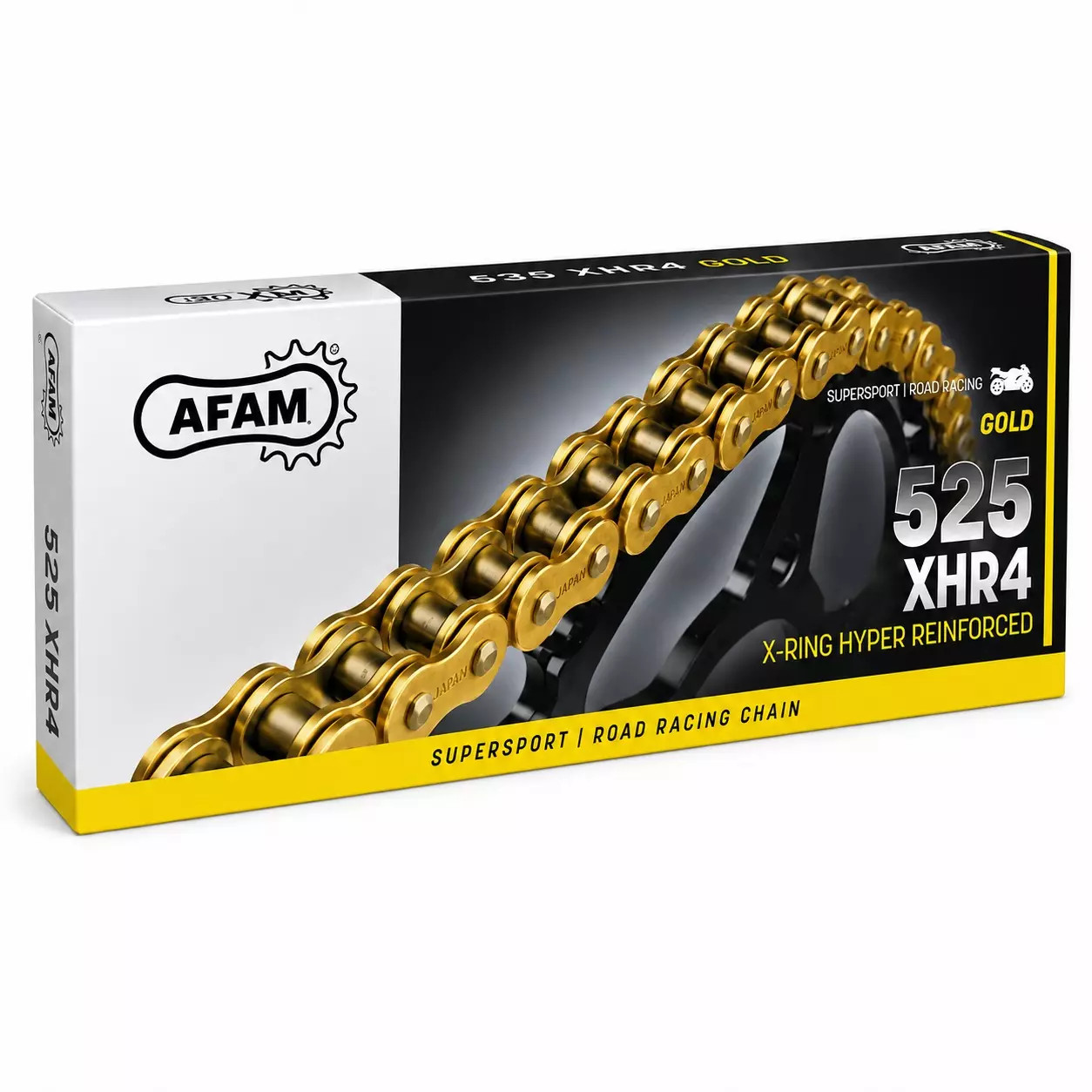 Łańcuch napędowy AFAM A525XHR4-GG 122L Gold/Gold