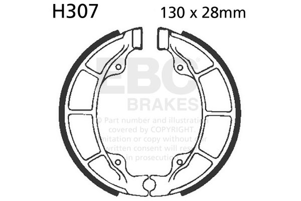 EBC Brakes Szczęki hamulcowe EBC H307 (1 kpl.)
