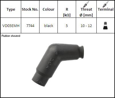 NGK Fajka Świecy VD05EMH (kod. 7744) YBX