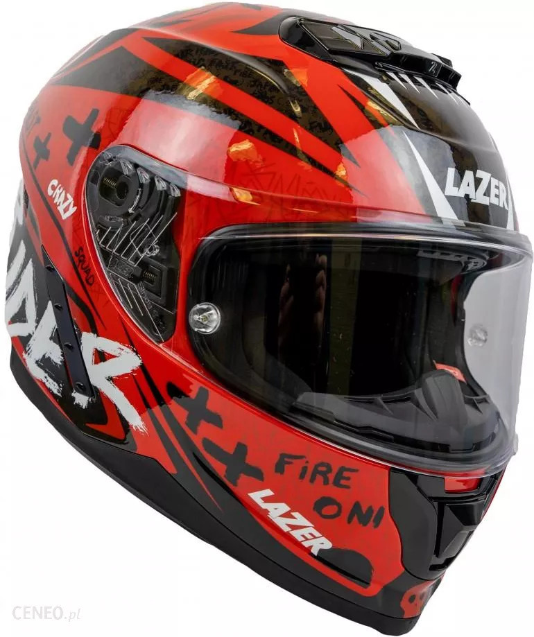 Kask Motocyklowy LAZER RAFALE EVO Oni Czerwony (kol. Czerwony - Czarny)