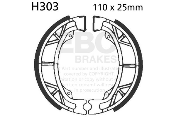 EBC Brakes Szczęki hamulcowe EBC H303 (1 kpl.)