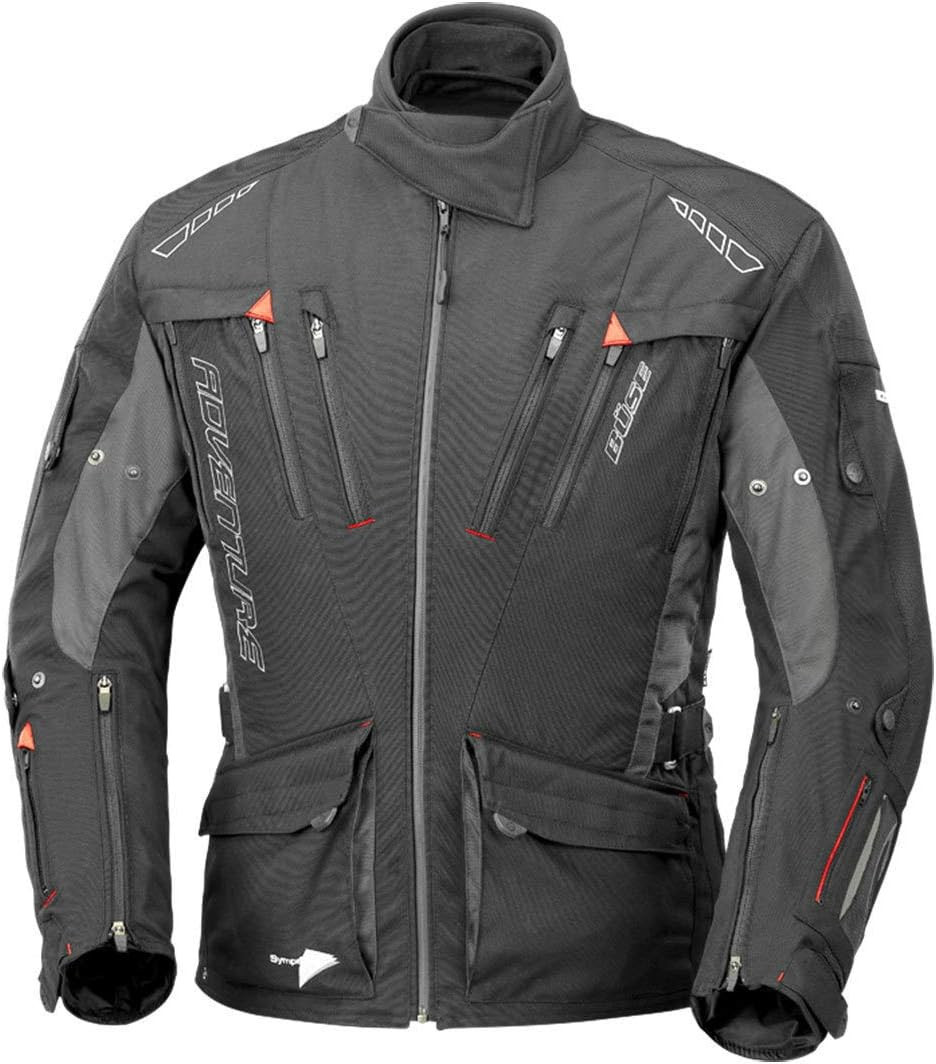 Kurtka motocyklowa BUSE Adventure STX czarno-szara