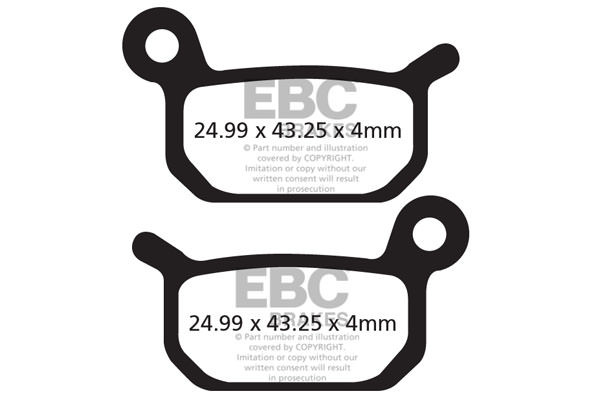 CFA325HH - Klocki hamulcowe rowerowe (spiekane) EBC Brakes