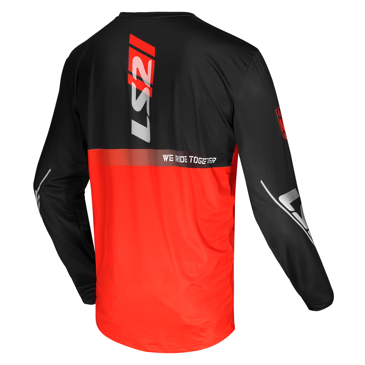BLUZA LS2 GRAVEL BLACK RED